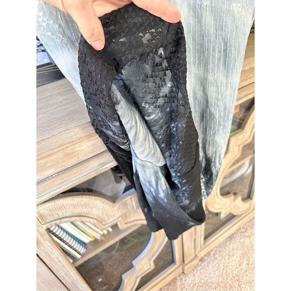 D67 Try B 212 Button Down Tie Dye Silk Dress Women’s Size Small - Picture 8 of 8